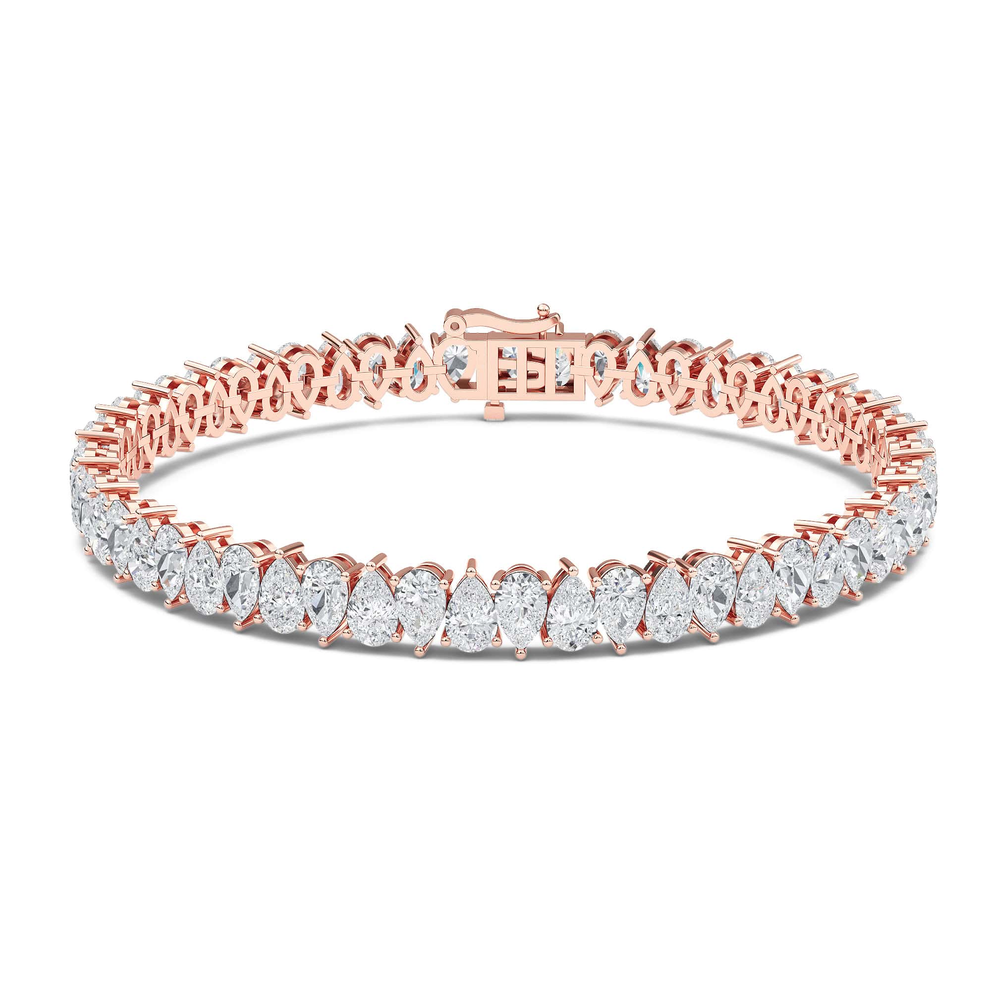 Pear-Cut Diamond Tennis Bracelet (Vice-Versa) - PLEASURE DIAMONDS L.L.C. 1