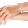 Pear-Cut Diamond Tennis Bracelet (Double Line) - PLEASURE DIAMONDS L.L.C. 7