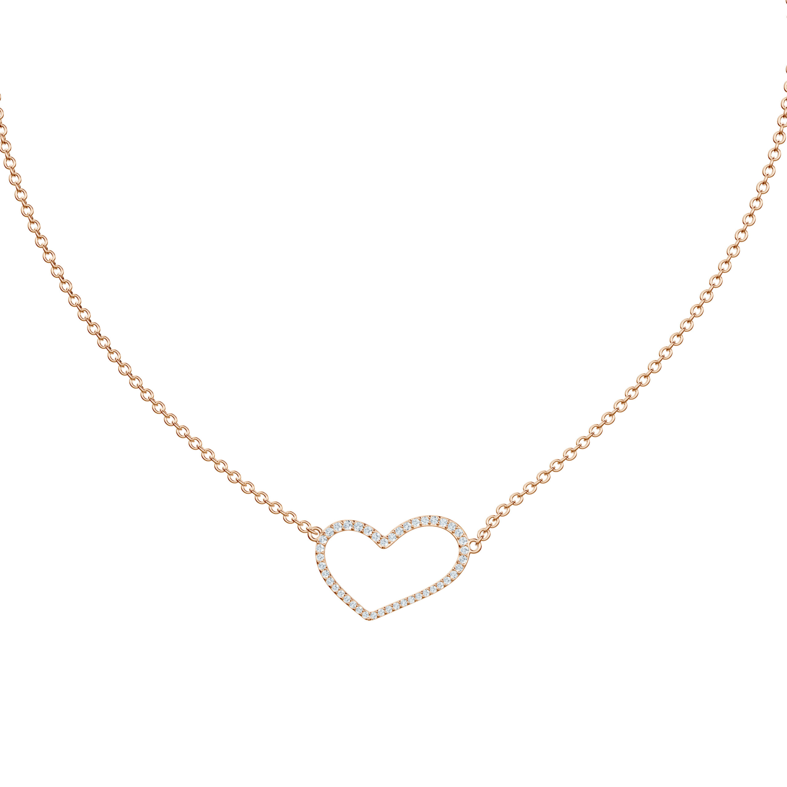 Soft Heart Necklace - PLEASURE DIAMONDS L.L.C. 4