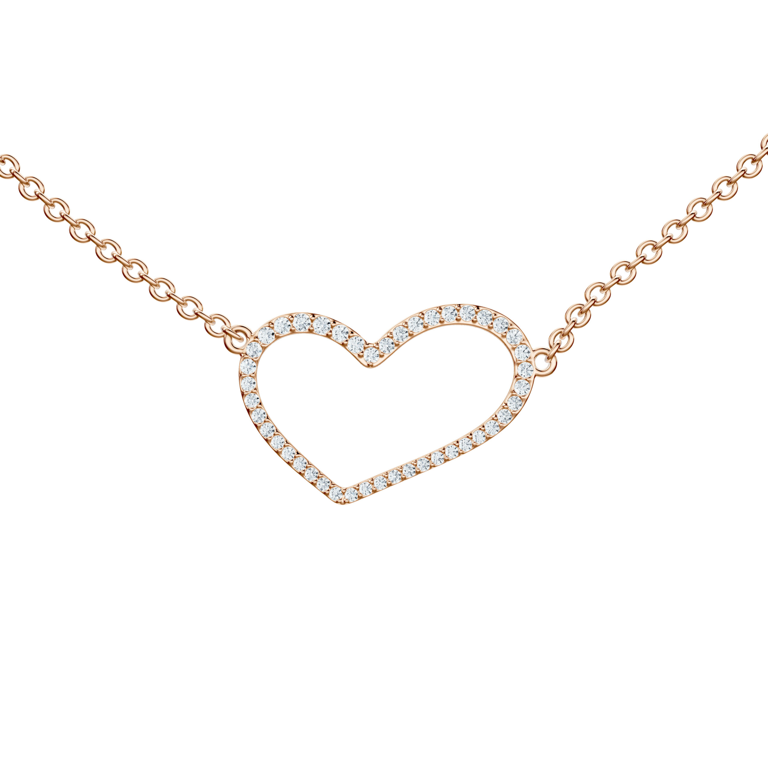 Soft Heart Necklace - PLEASURE DIAMONDS L.L.C. 1