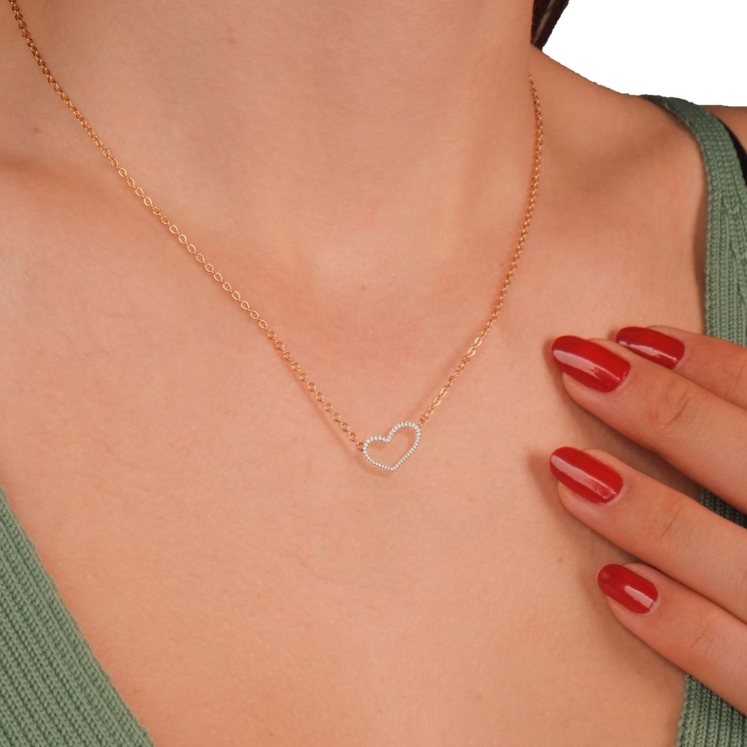 Soft Heart Necklace - PLEASURE DIAMONDS L.L.C. 2