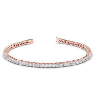 Four Prong Diamond Tennis Bracelet