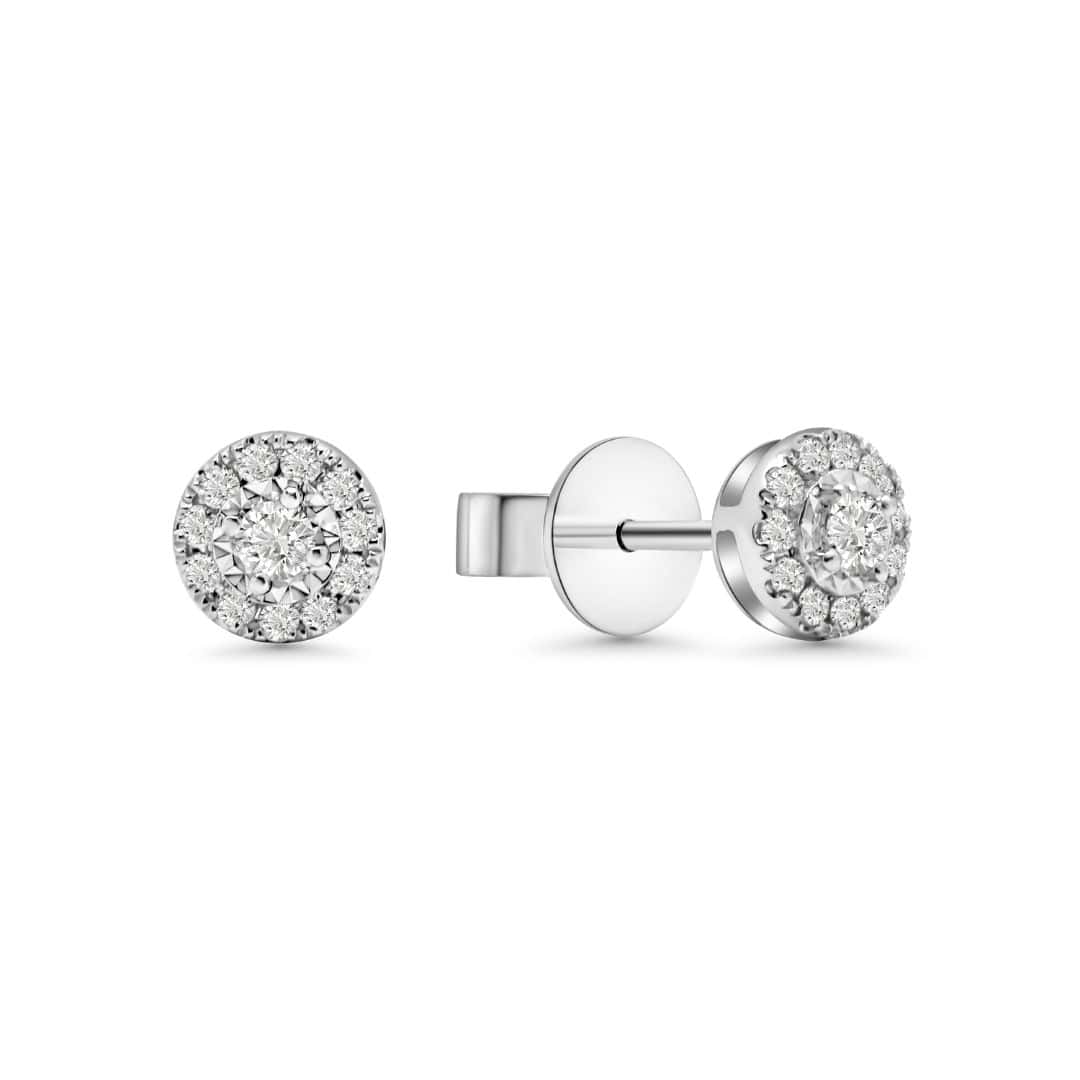 Illuminate Round Natural Diamond Earring - PLEASURE DIAMONDS L.L.C. 1