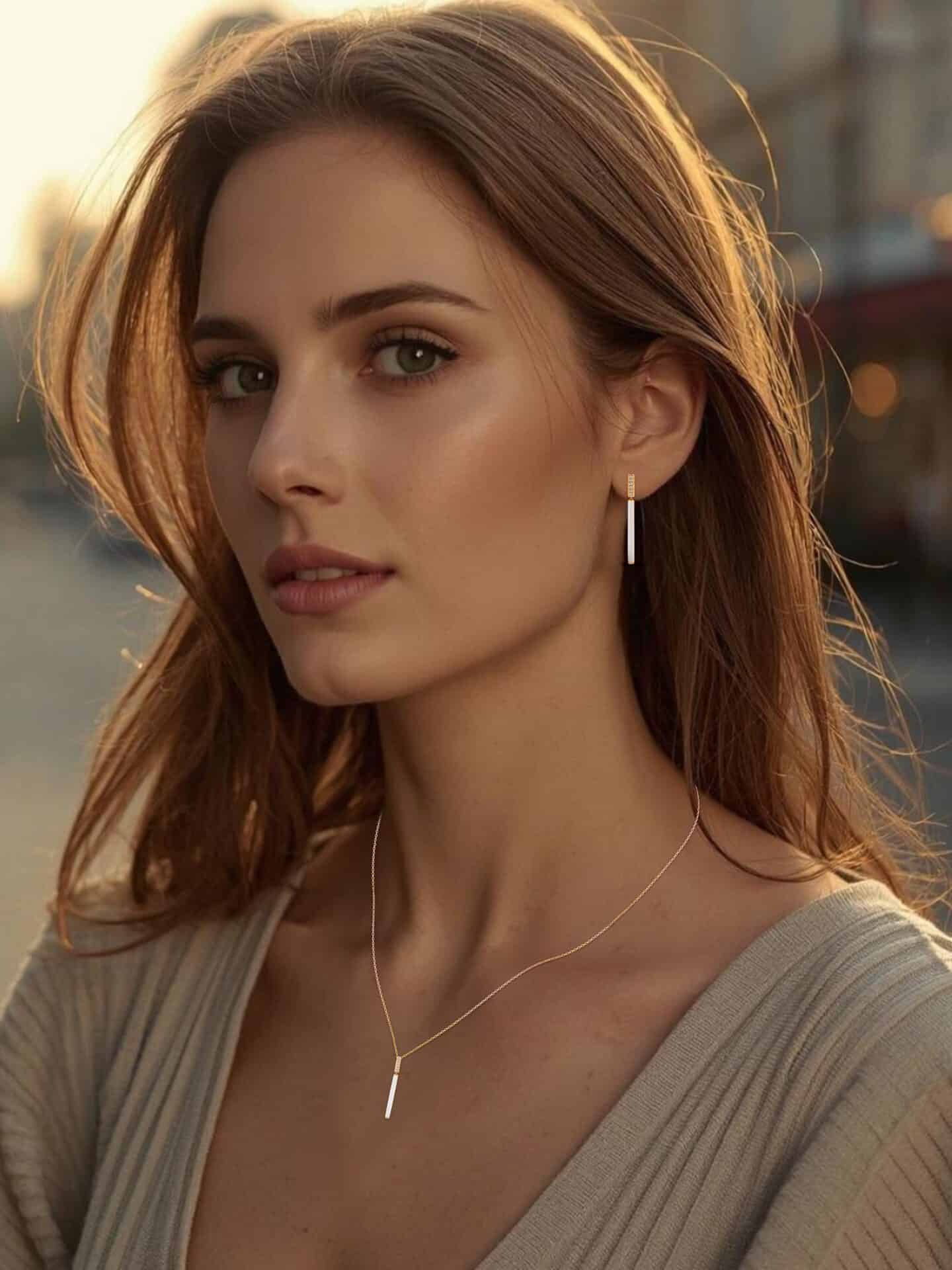 Ivory Beam Earrings - PLEASURE DIAMONDS L.L.C. 2